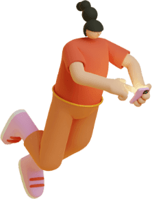 Abstract person illustration